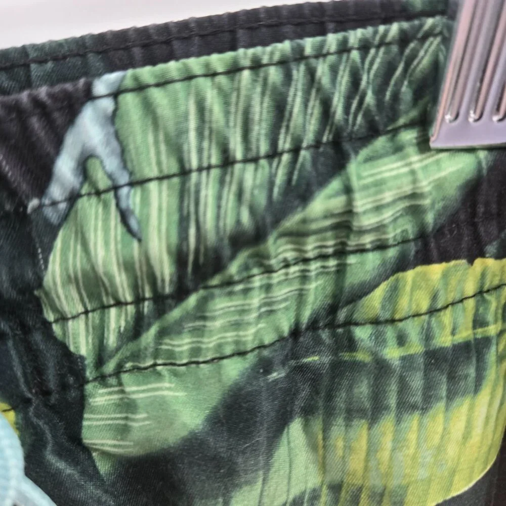 Old Navy Men's Drawstring Birds of Paradise Leaf Swim Trunks Size Small